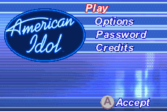 American Idol screenshot 3 for GameBoy Advance
